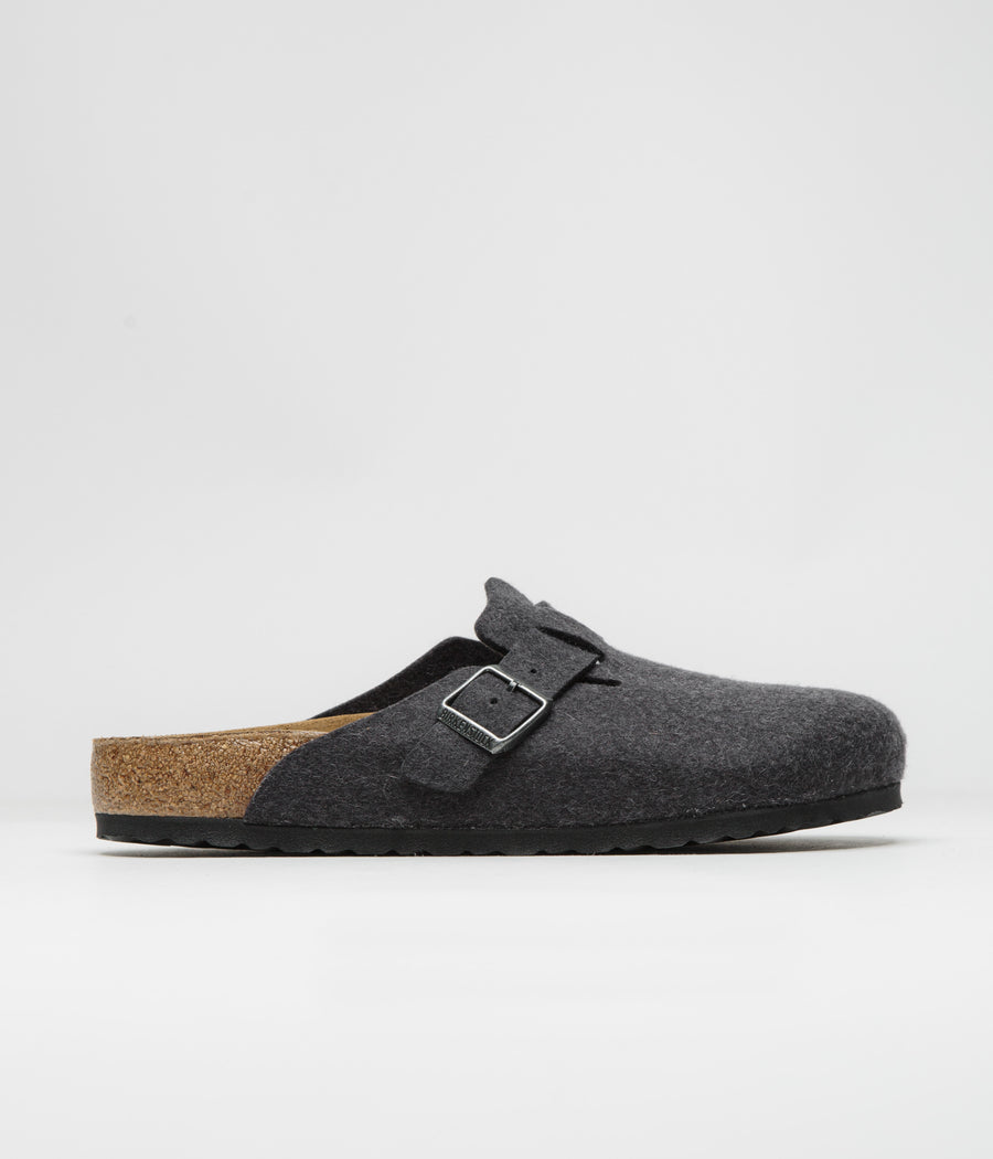 Birkenstock Boston Wool Sandals - Anthracite