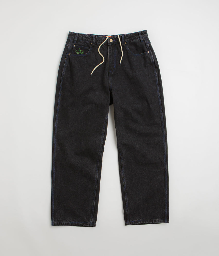 Butter Goods Spider Jeans - Washed Black