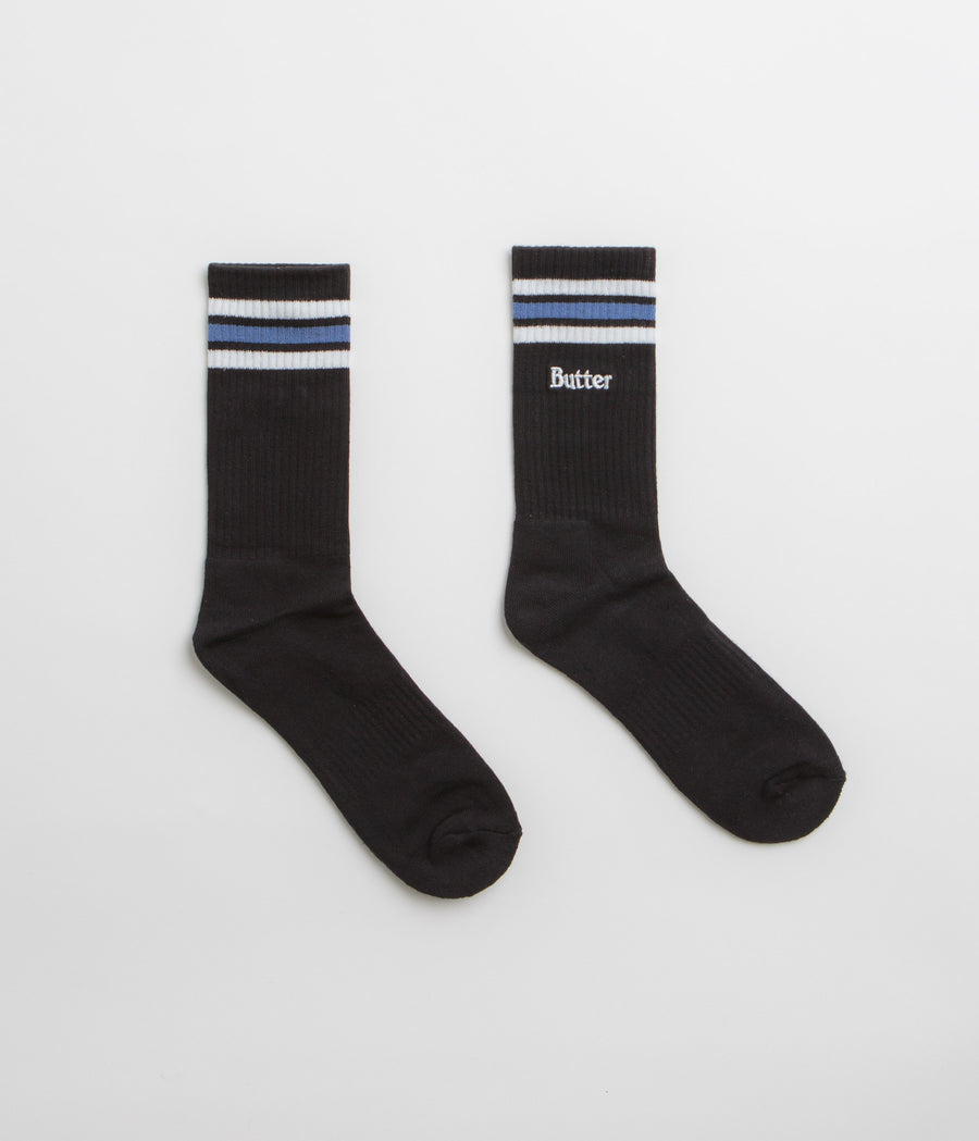 Butter Goods Stripe Socks - Black