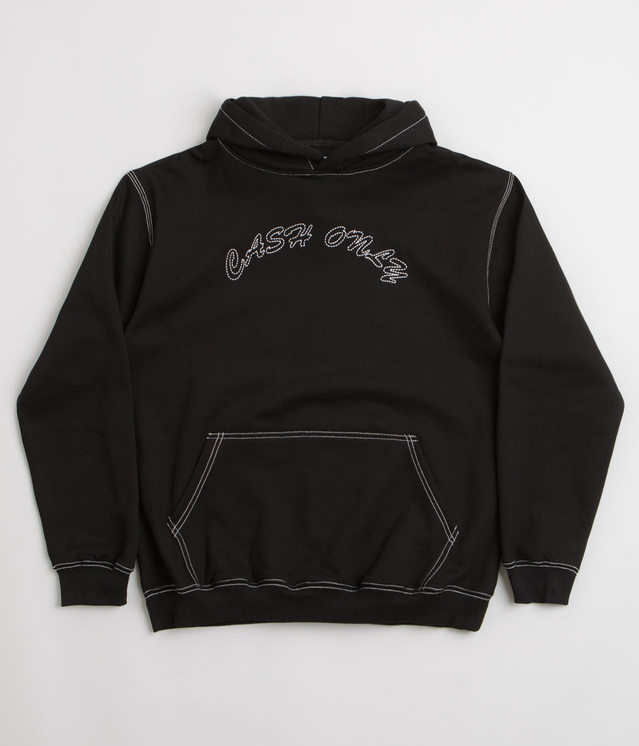 Cash Only Stitch Logo Hoodie - Black