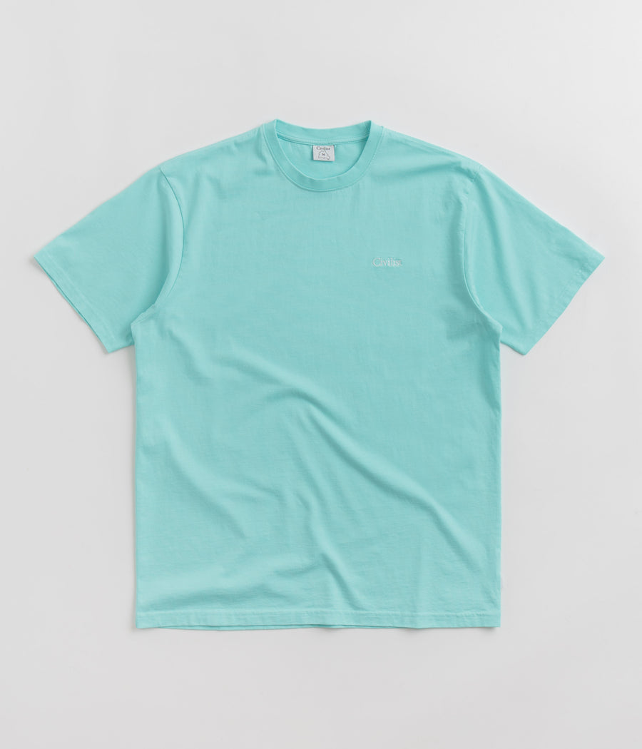 Civilist Mini Logo T-Shirt - Aqua