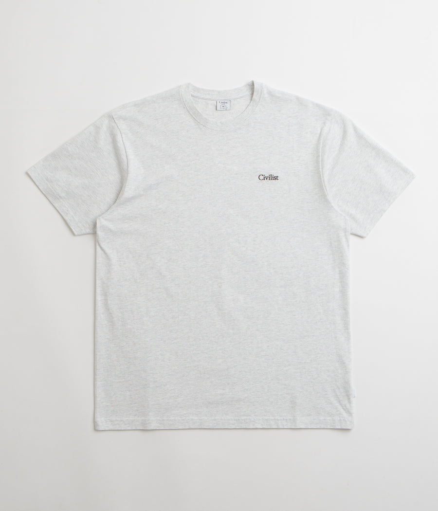 Civilist Mini Logo T-Shirt - Light Heather Grey