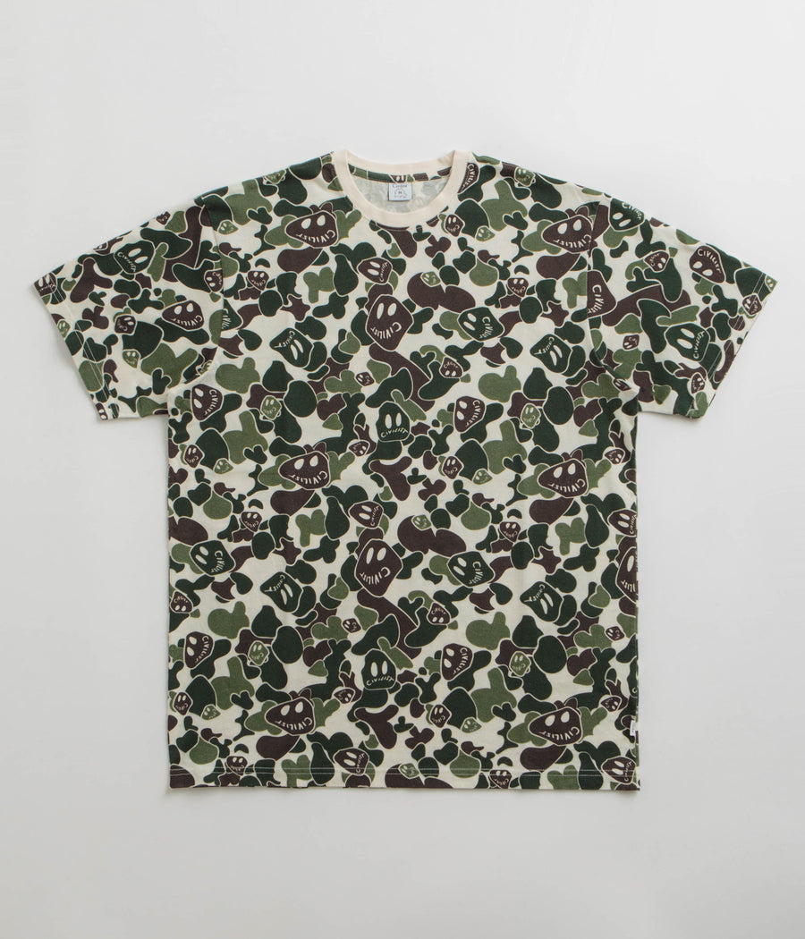 Civilist Smiler Camo T-Shirt - Green Camo