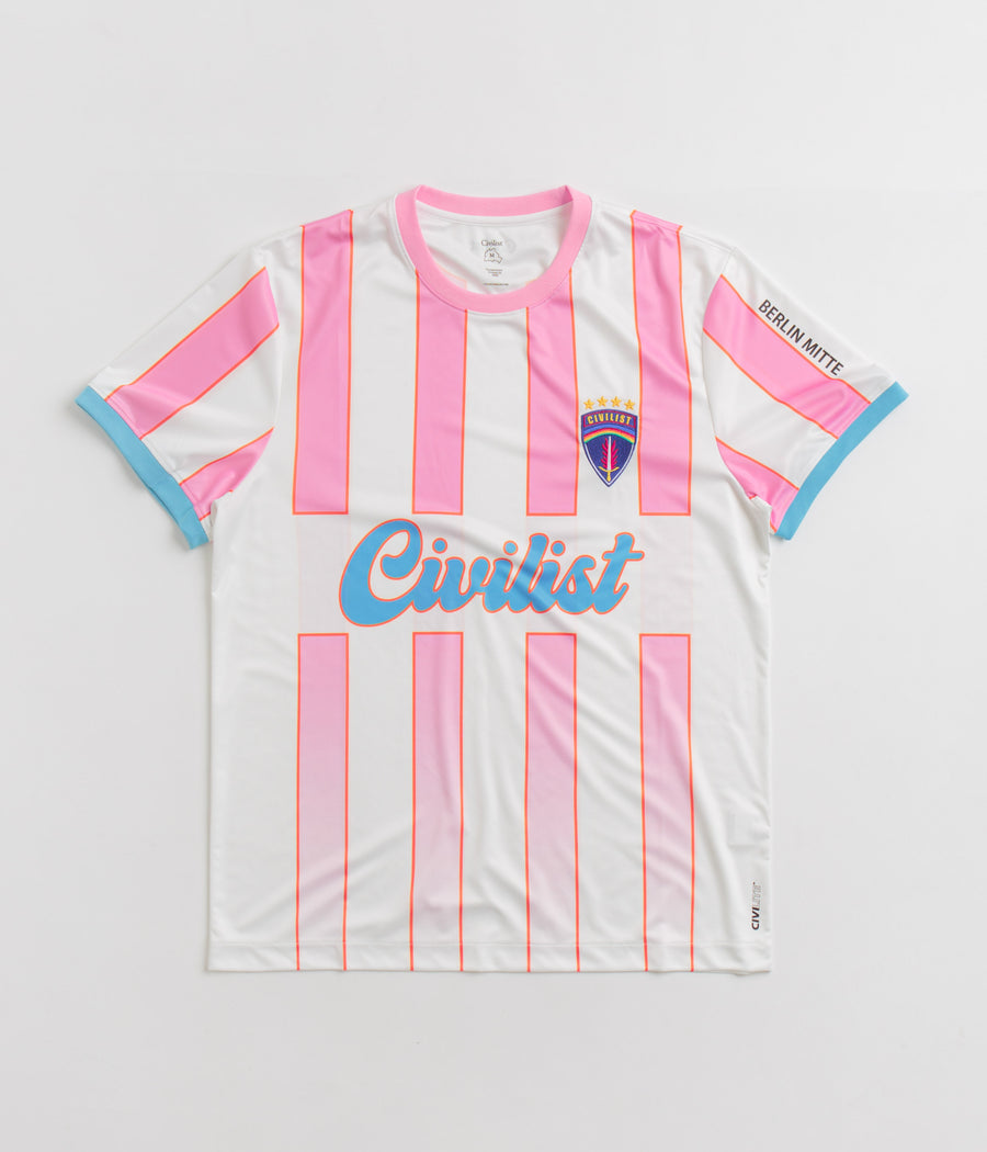 Civilist Striped Jersey - Pink / Blue