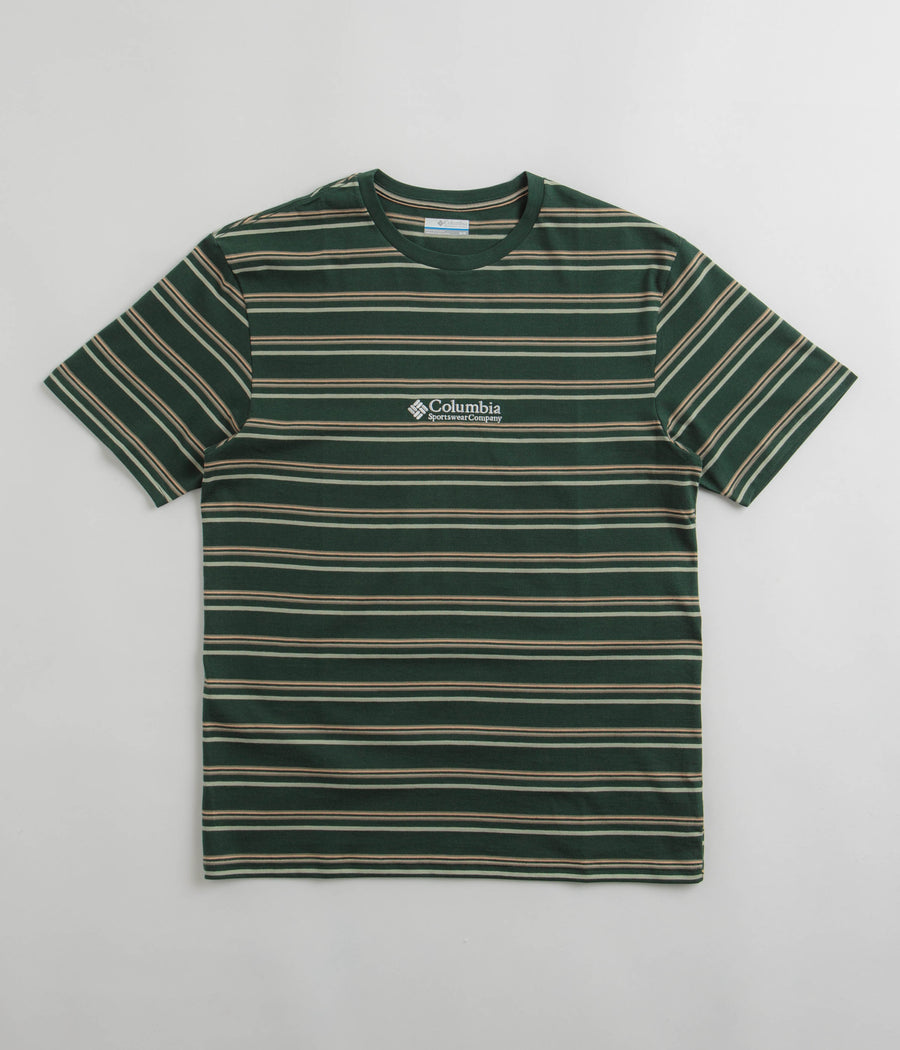 Columbia Somer Slope Striped T-Shirt - Spruce