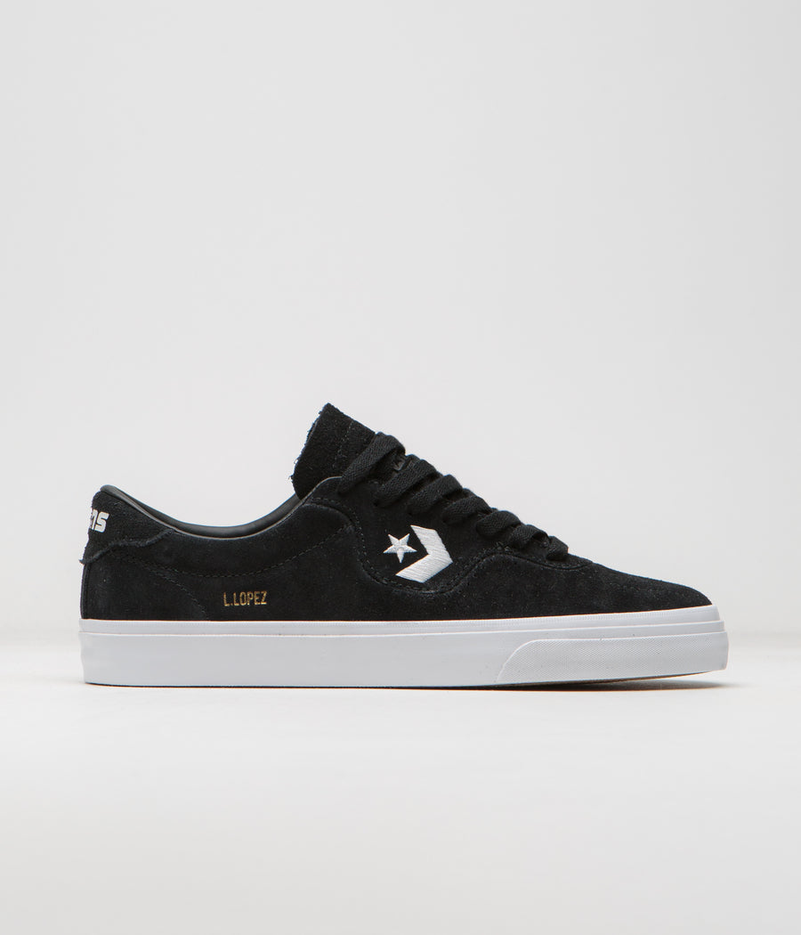 Converse Cons Louie Lopez Pro Ox Shoes - Black / Black / White