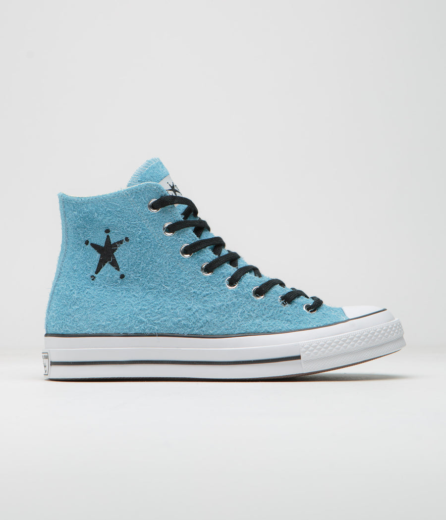 Converse x Stussy Chuck 70 Hi Shoes - Sky Blue