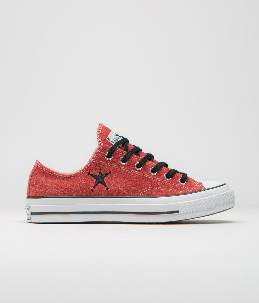 Converse x Stussy Chuck 70 Ox Shoes - Poppy Red