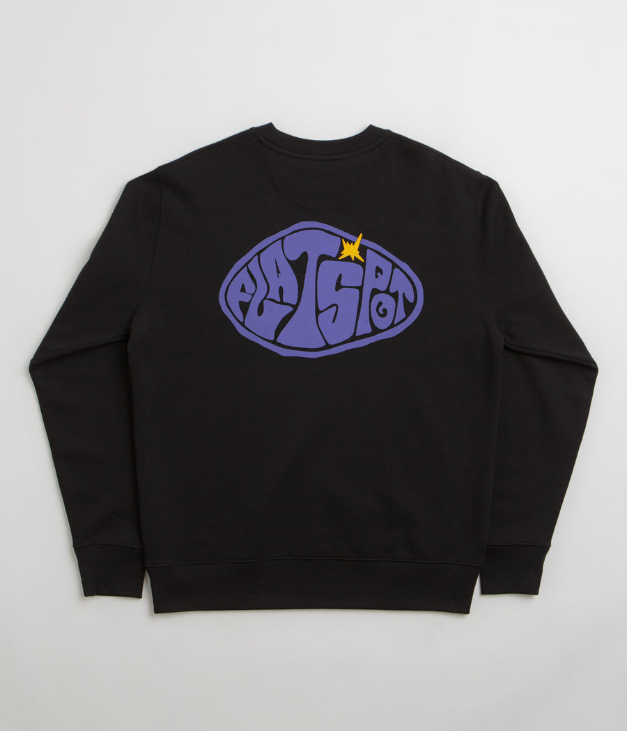 Flatspot Hole Crewneck Sweatshirt - Black