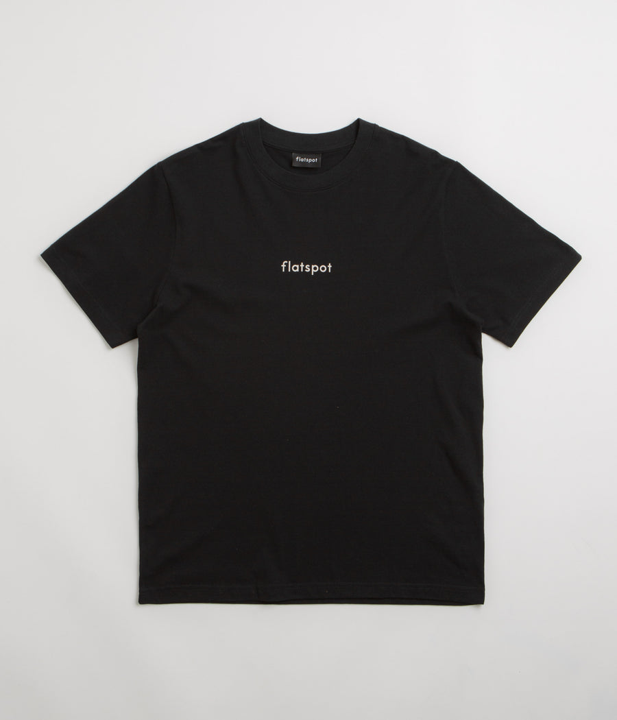 Flatspot Lowercase Logo T-Shirt - Black