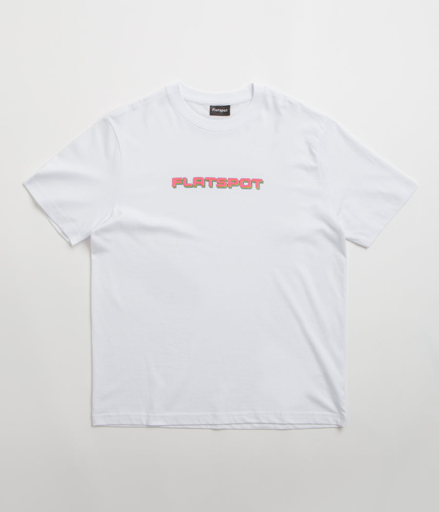 Flatspot Repeat Logo T-Shirt - White