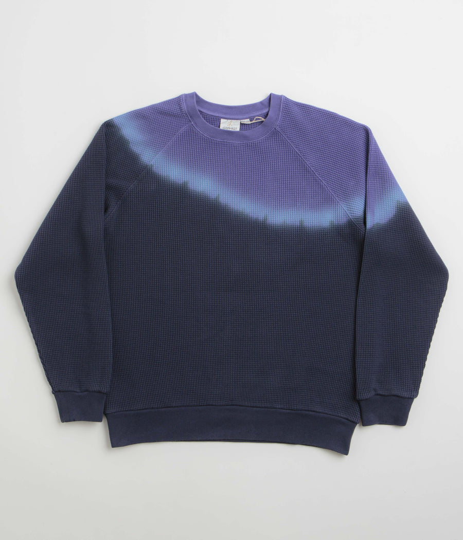 Gramicci Waffle Crewneck Sweatshirt - Gradient Dye