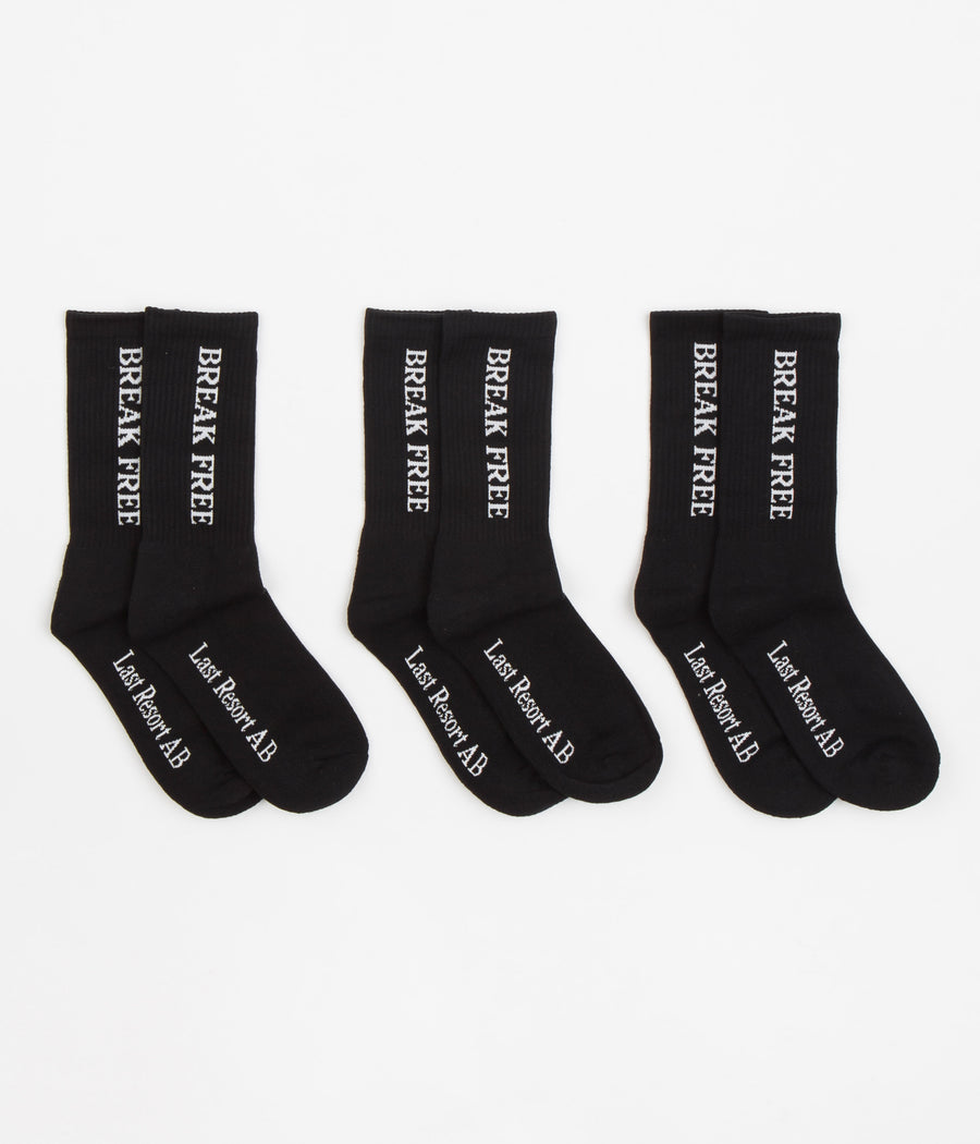 Last Resort AB Break Free Socks (3 Pack) - Black