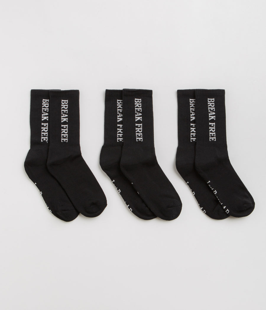 Last Resort AB Break Free Socks (3 Pack) - Black / White