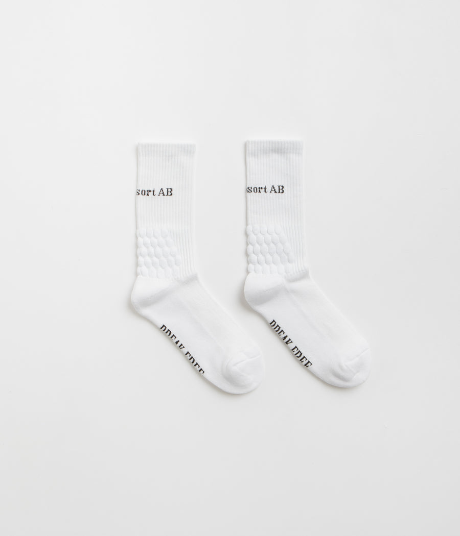 Last Resort AB Bubble Socks - White / Black