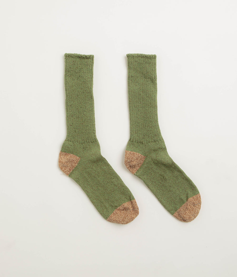 Mollusk Marled Utility Socks - Moss Green