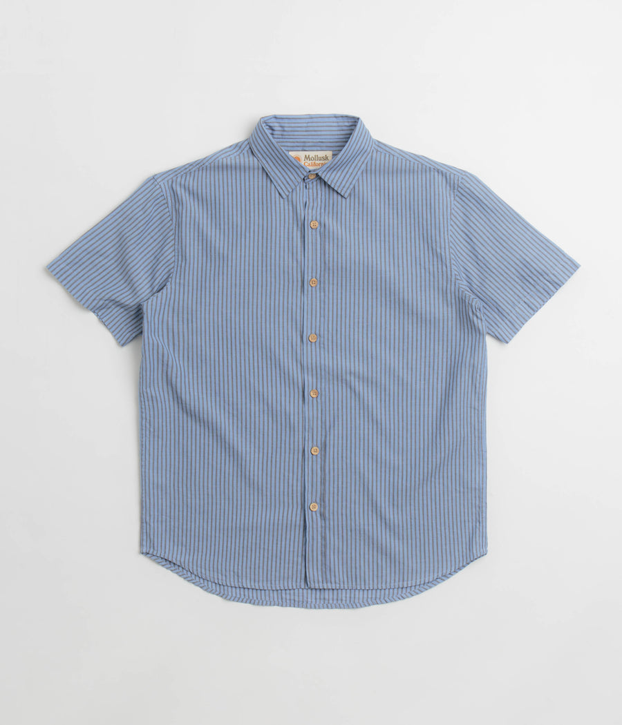 Mollusk Summer Shirt - Blue Grey Stripe