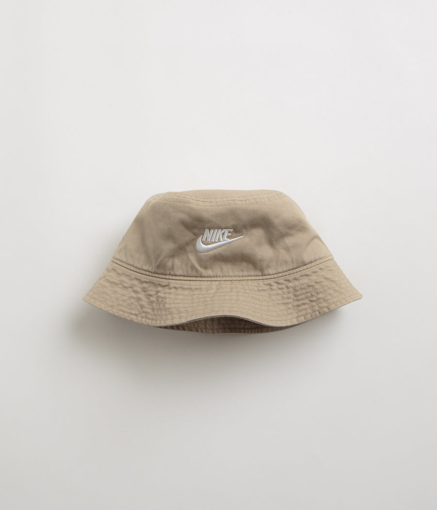 Nike Apex Futura Washed Bucket Hat - Khaki / White