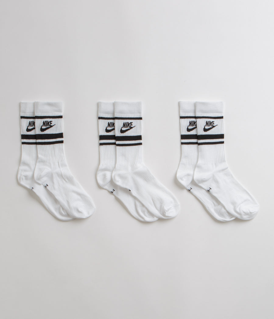 Nike Everyday Essential Crew Socks (3 Pair) - White / Black / Black / Black