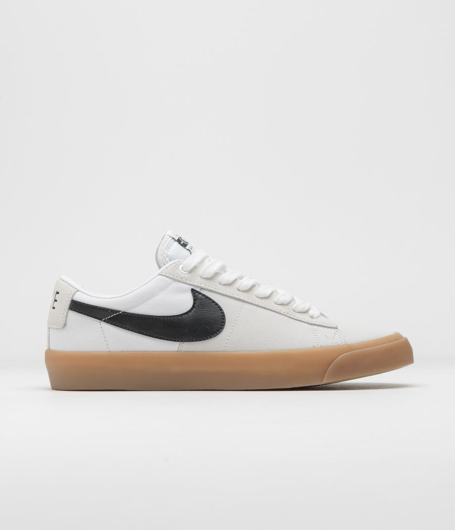 Nike SB Blazer Low Pro GT Shoes - White / Black - White - White