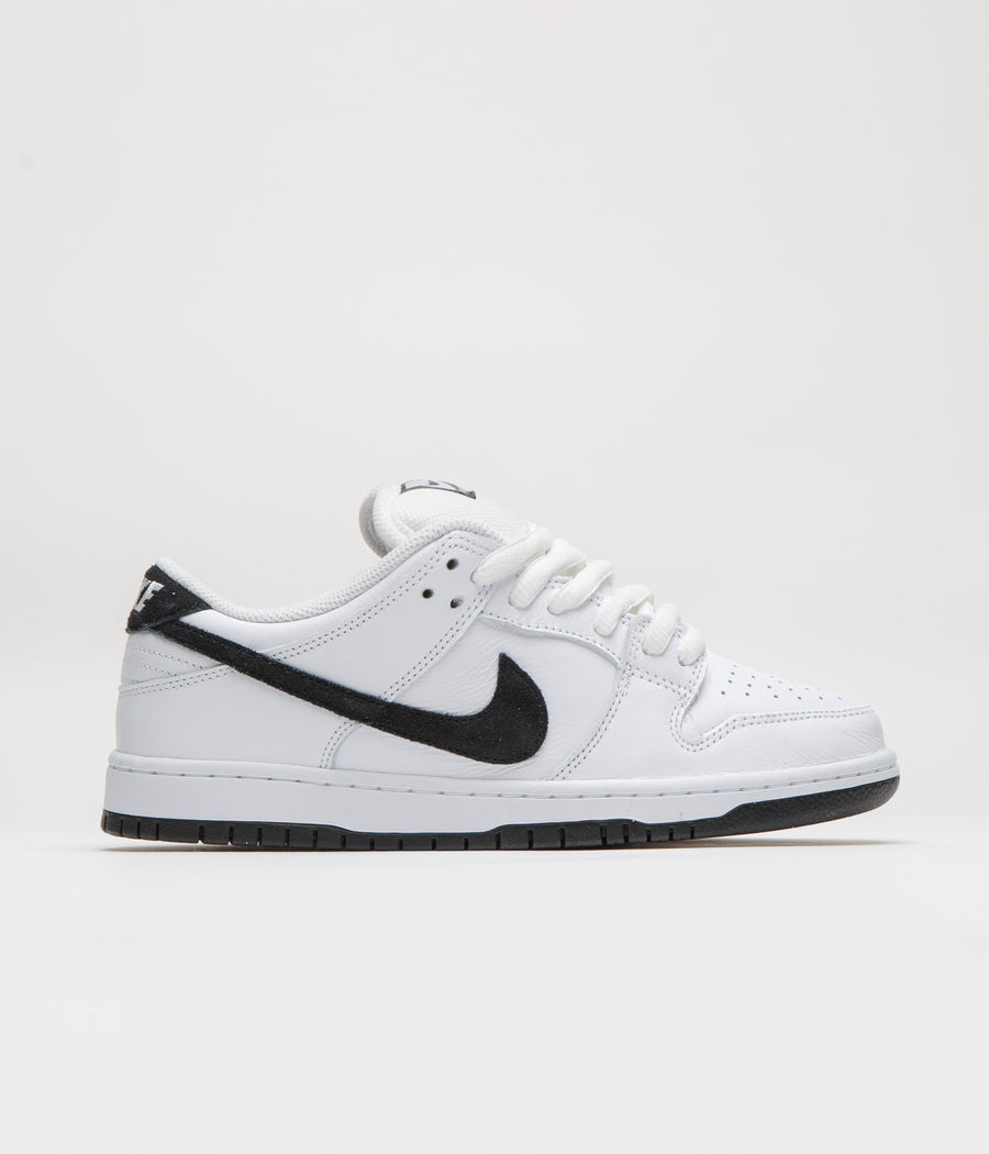 Nike SB Dunk Low Pro Shoes - White / Black - White - Black