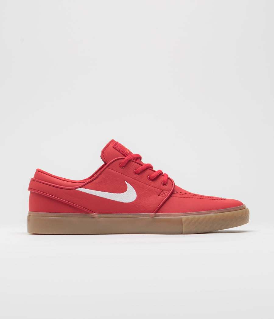 Nike SB Orange Label Janoski Shoes - University Red / White - University Red