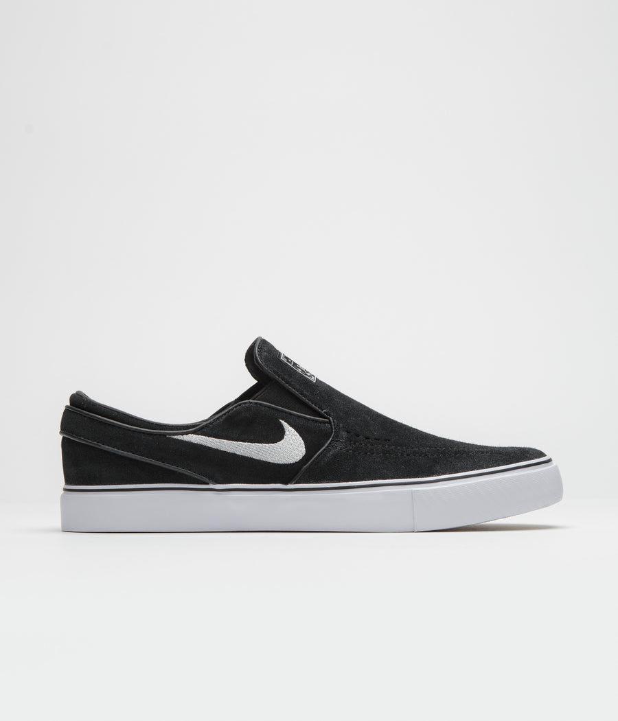 Nike SB Janoski+ Slip Shoes - Black / White - Black - Black