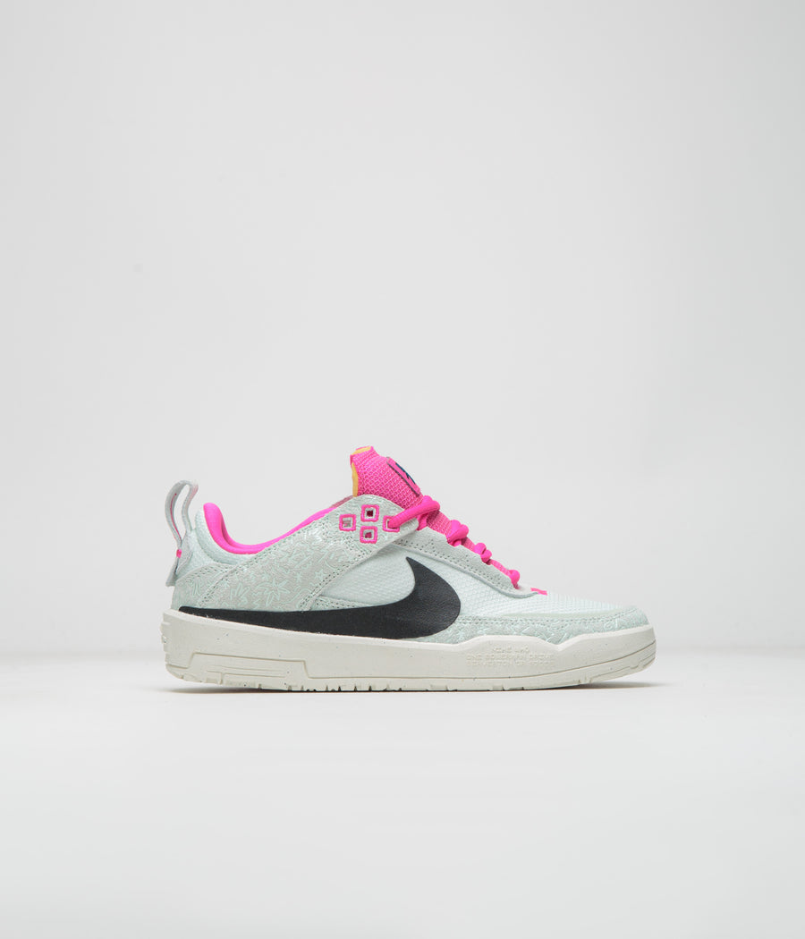 Nike SB Kids Day One Shoes - Sail / Black - Barely Green - Fierce Pink