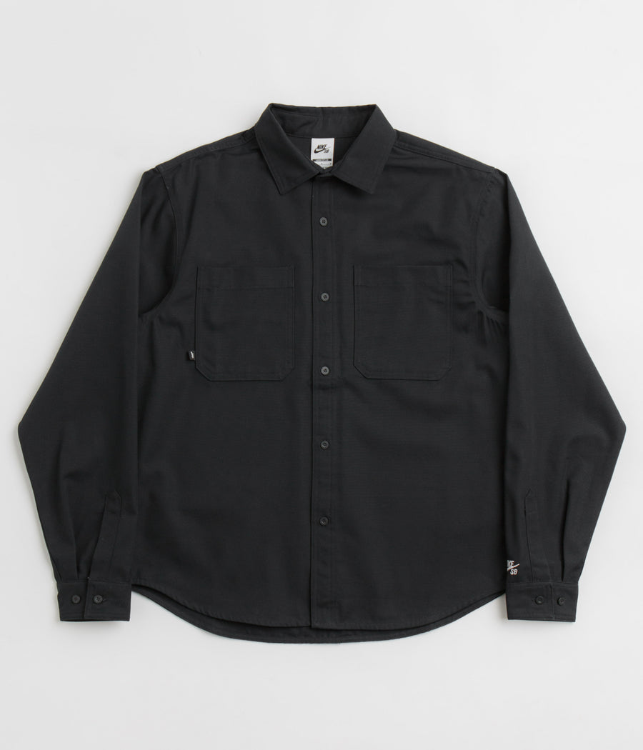 Nike SB New Essential Woven Shirt - Black / White