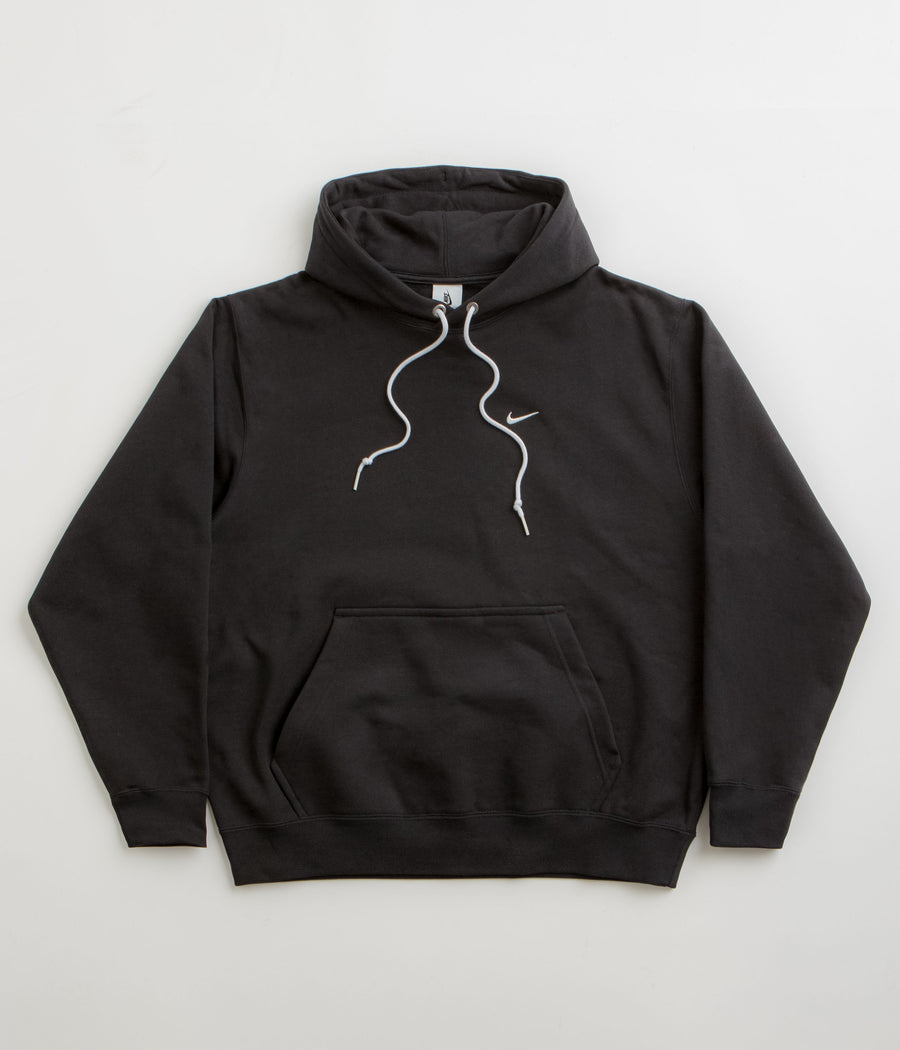 Nike Solo Swoosh Hoodie - Black / White