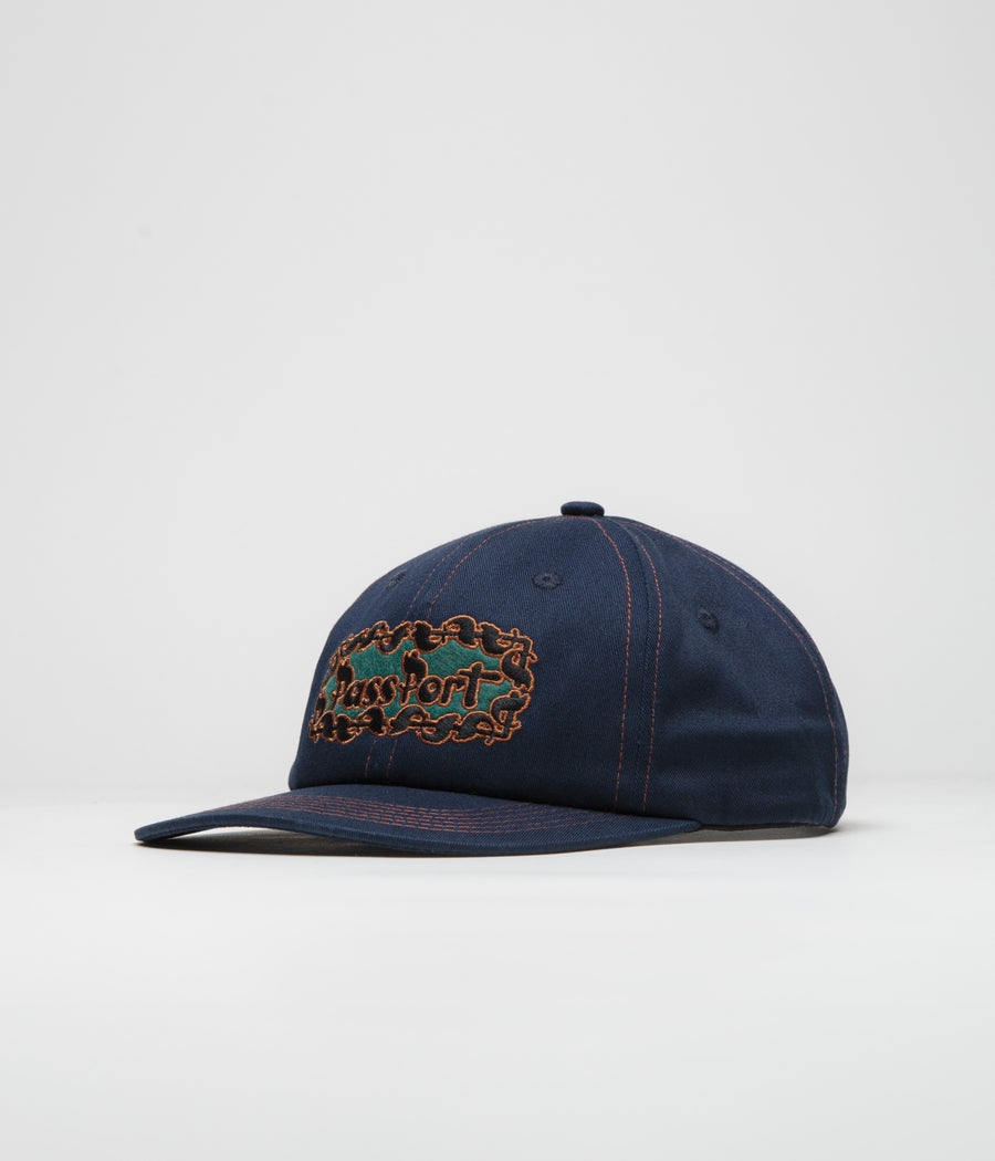 Pass Port Pattoned Casual Cap - Navy