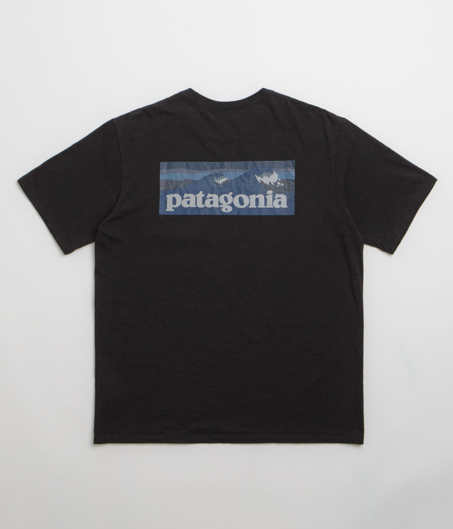 Patagonia Boardshort Logo Pocket Responsibili-Tee T-Shirt - Ink Black