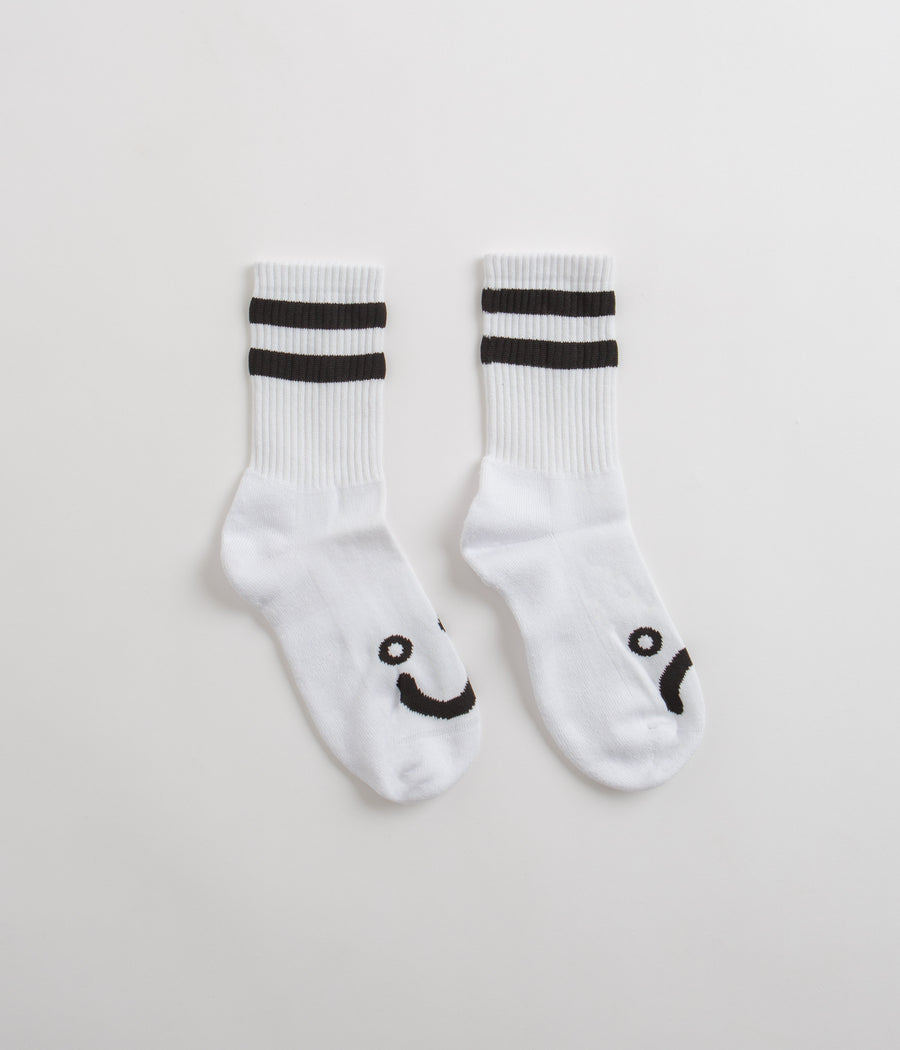 Polar Happy Sad Classic Socks - White