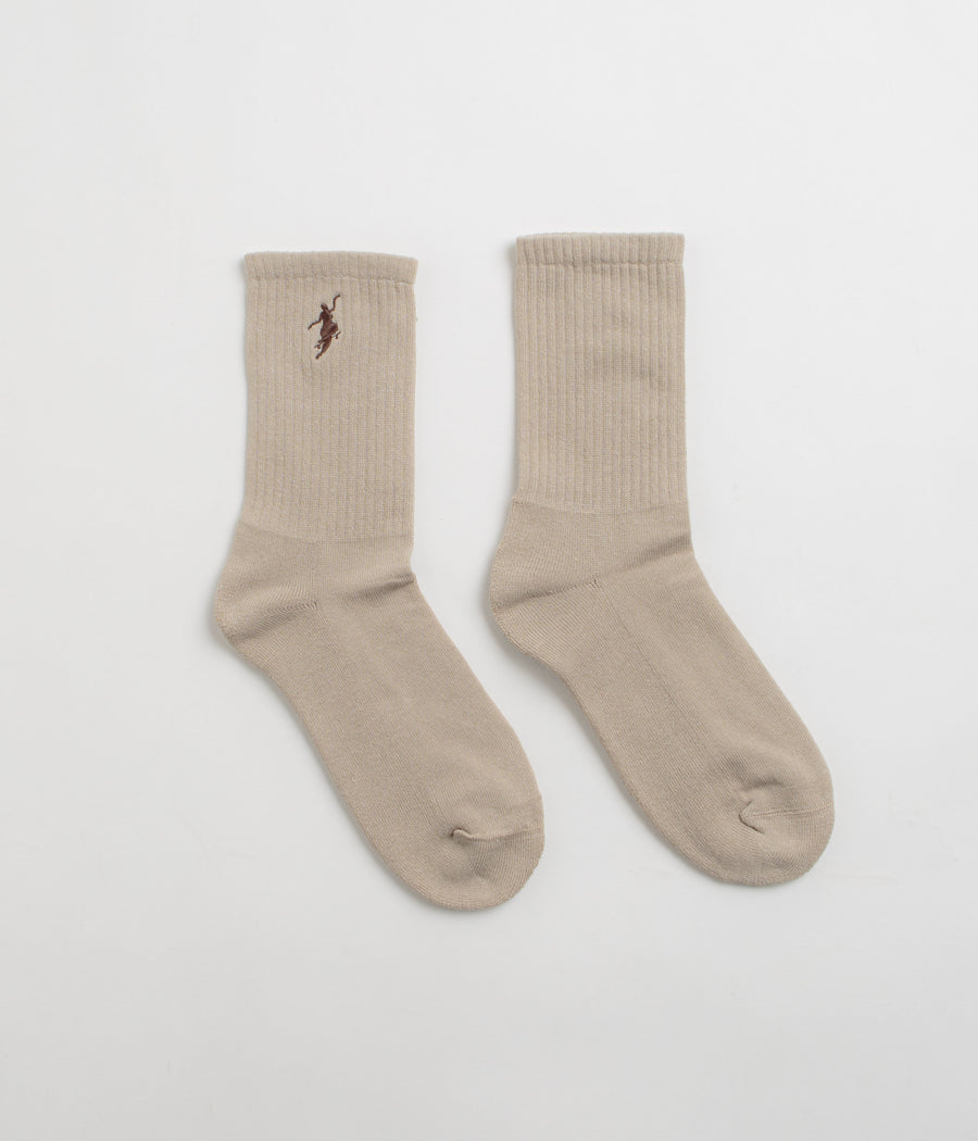 Polar No Comply Socks - Sand / Brown