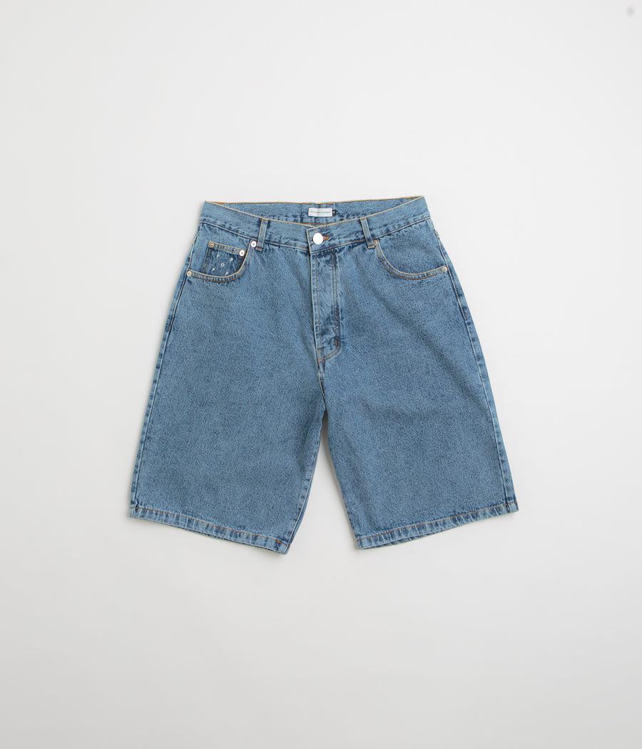 Pop Trading Company DRS Denim Shorts - Stone Washed