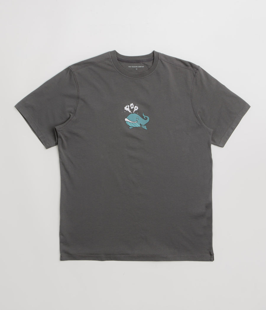 Pop Trading Company Whale T-Shirt - Charcoal