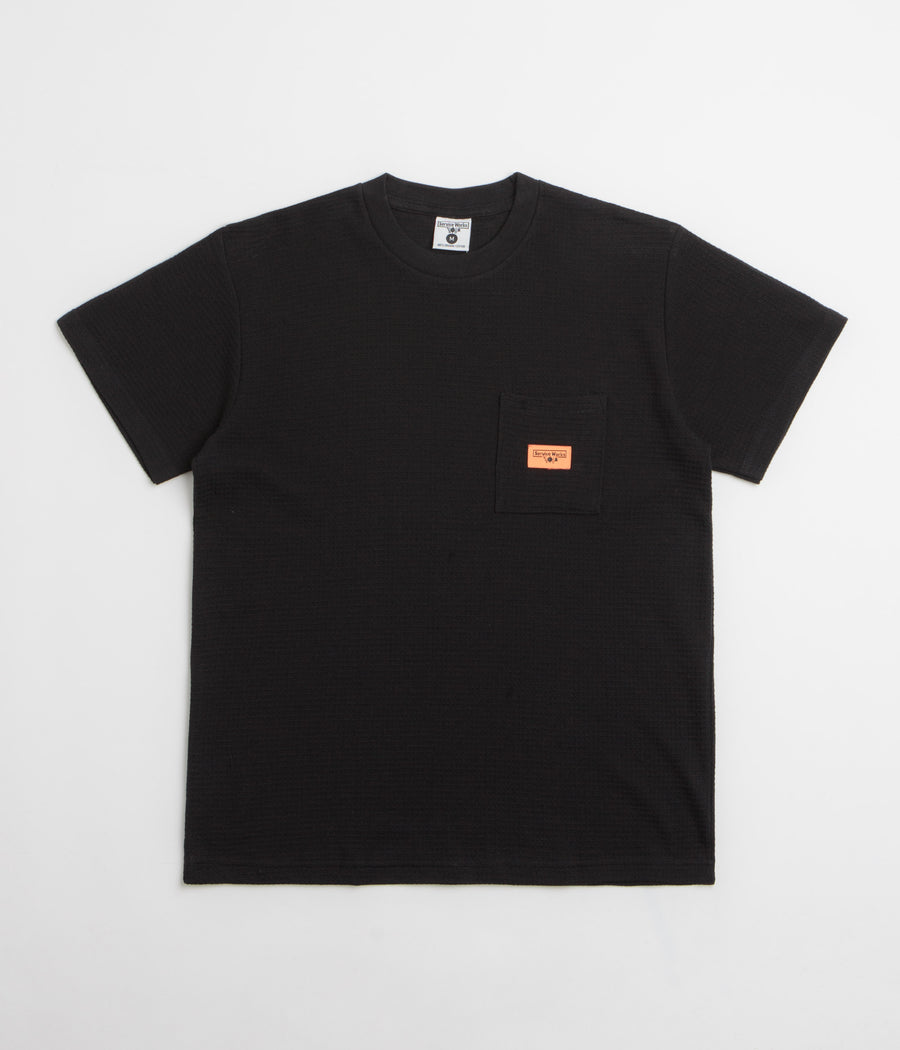 Service Works Waffle Pocket T-Shirt - Black