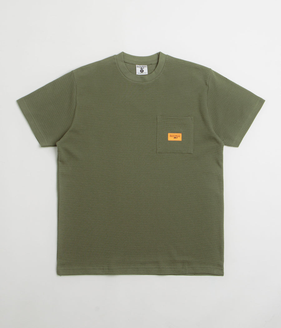 Service Works Waffle Pocket T-Shirt - Olive