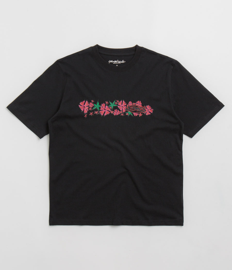 Yardsale Flower T-Shirt - Black